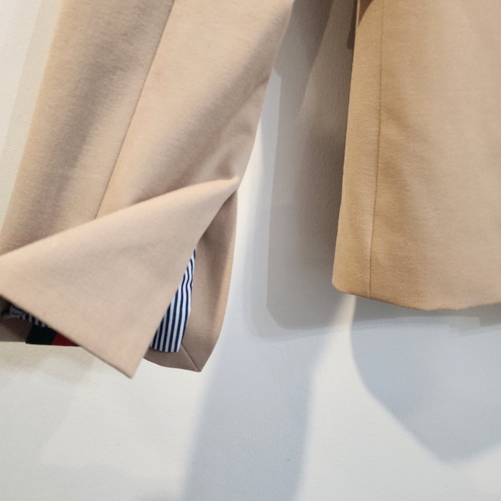 DREW Tai-ribbon Blazer in Khaki Size Small Contemporary Career Work Camel - Picture 8 of 16